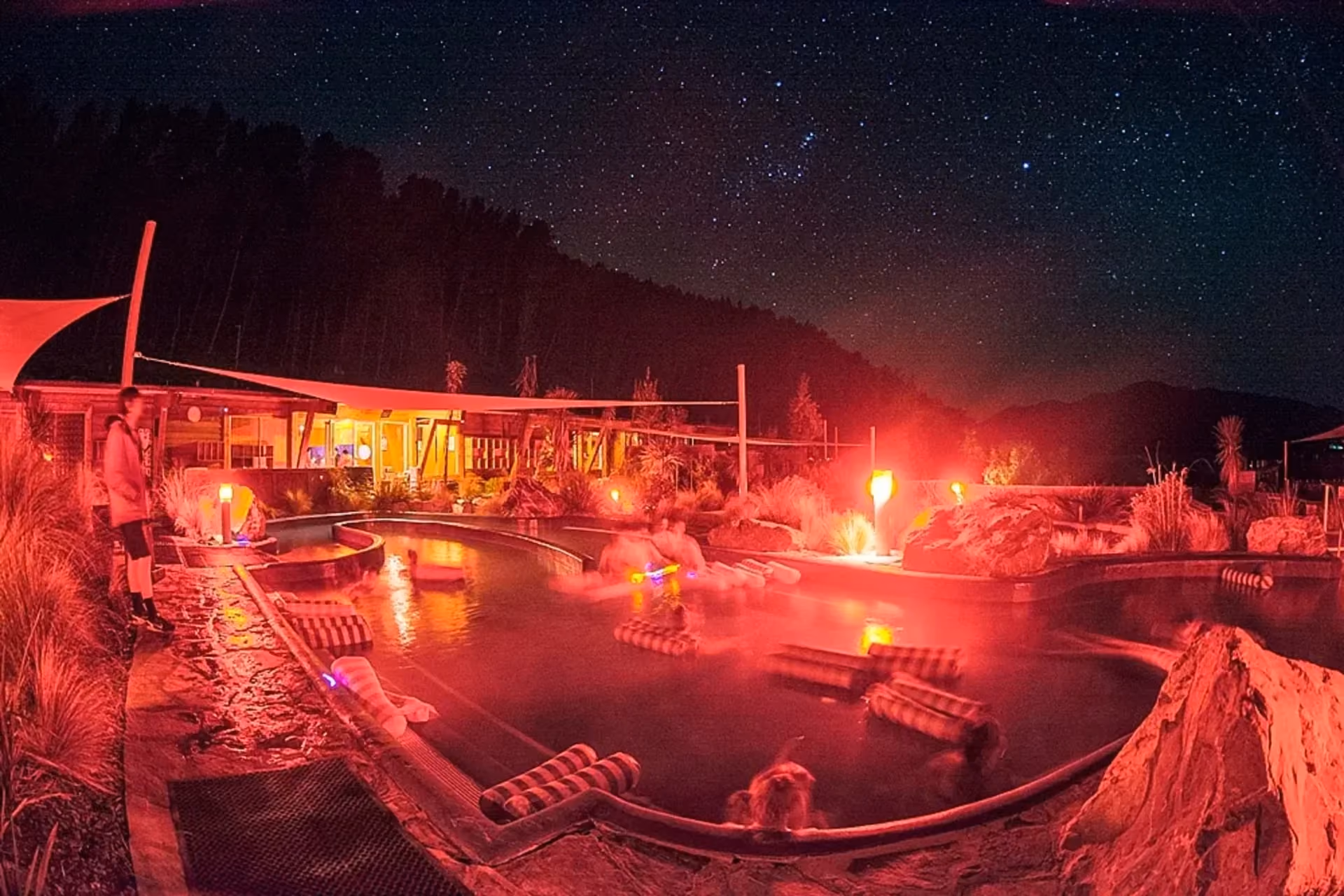 Lake Tekapo stargazing New Zealand travel cost — UNESCO dark sky reserve hot pools for couples