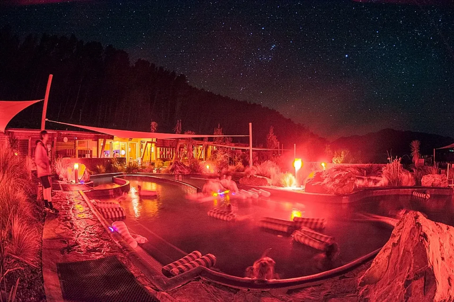 Lake Tekapo stargazing New Zealand travel cost — UNESCO dark sky reserve hot pools for couples