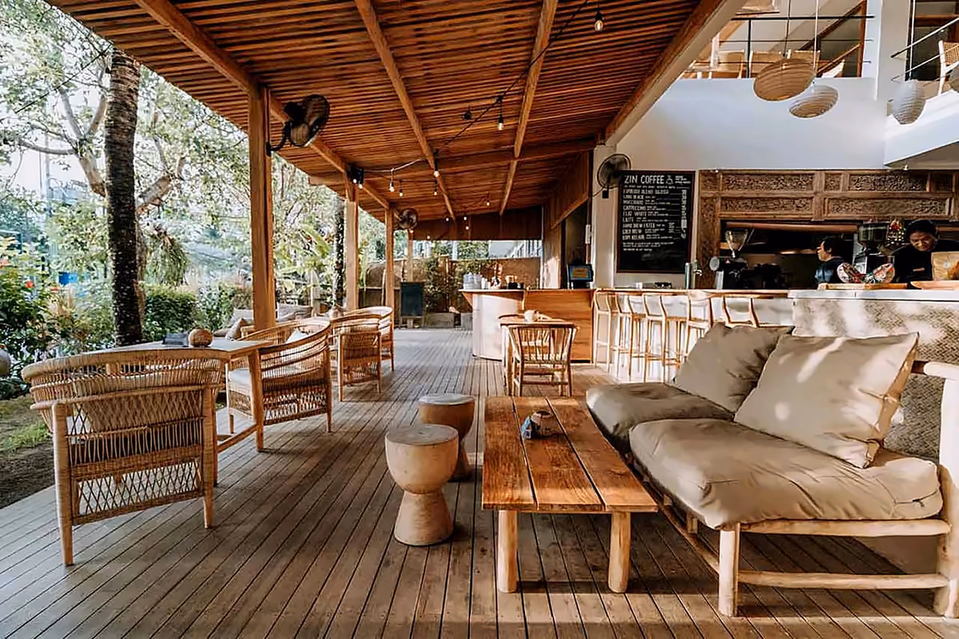 Canggu Cafe in Bali, Indonesia is one of the most popular cafes for tourists when it comes to comparing Bali vs Maldives