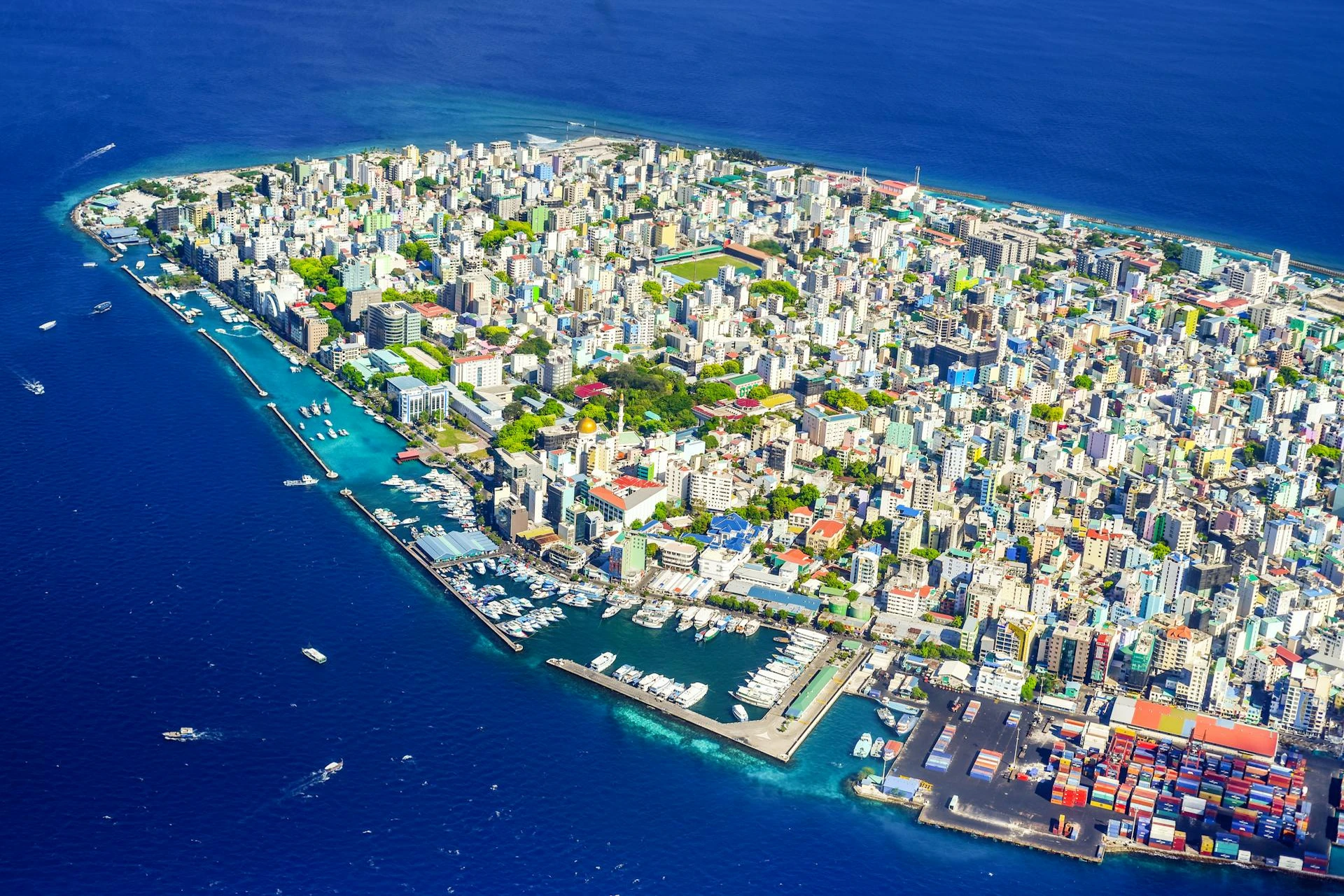 Maldives's Male City is the capital of the place with vibrant local life and a popular crowd destination when looked at other places in the Bali vs Maldives comparison