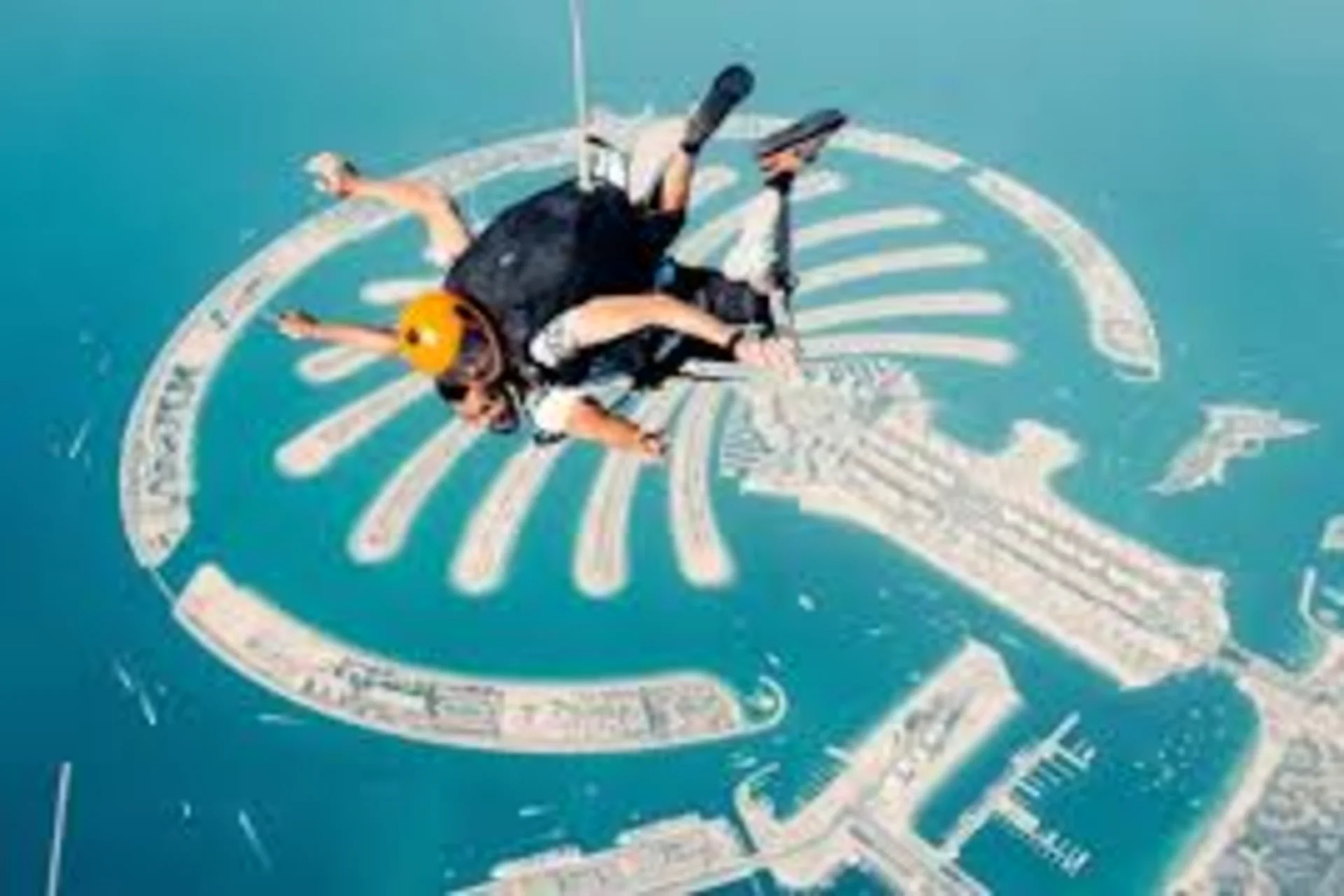 Skydiving over Palm Jumeirah Dubai UAE adventure activity for thrill-seeking travelers