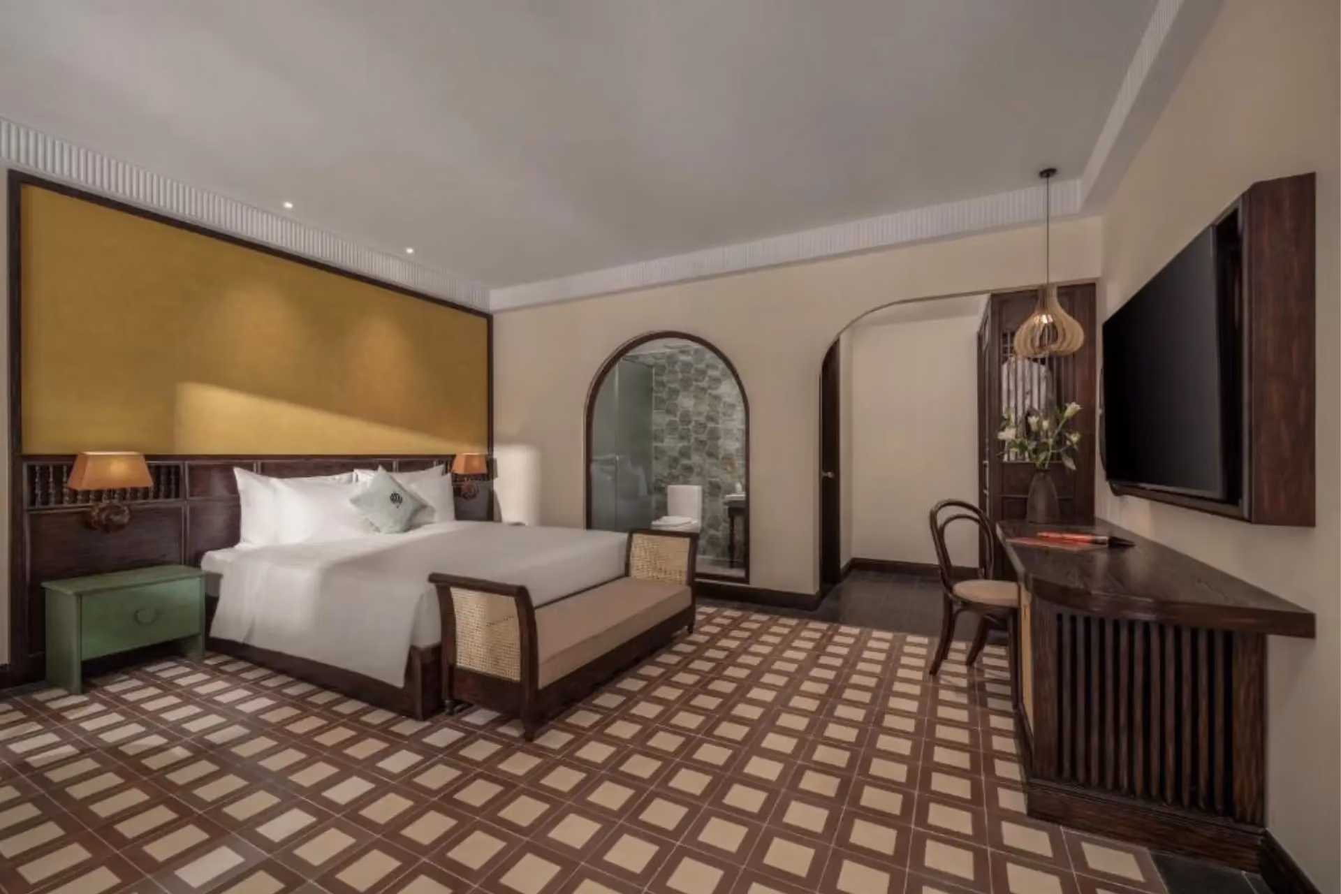 Luxury hotel bedroom at The Signature Hoi An