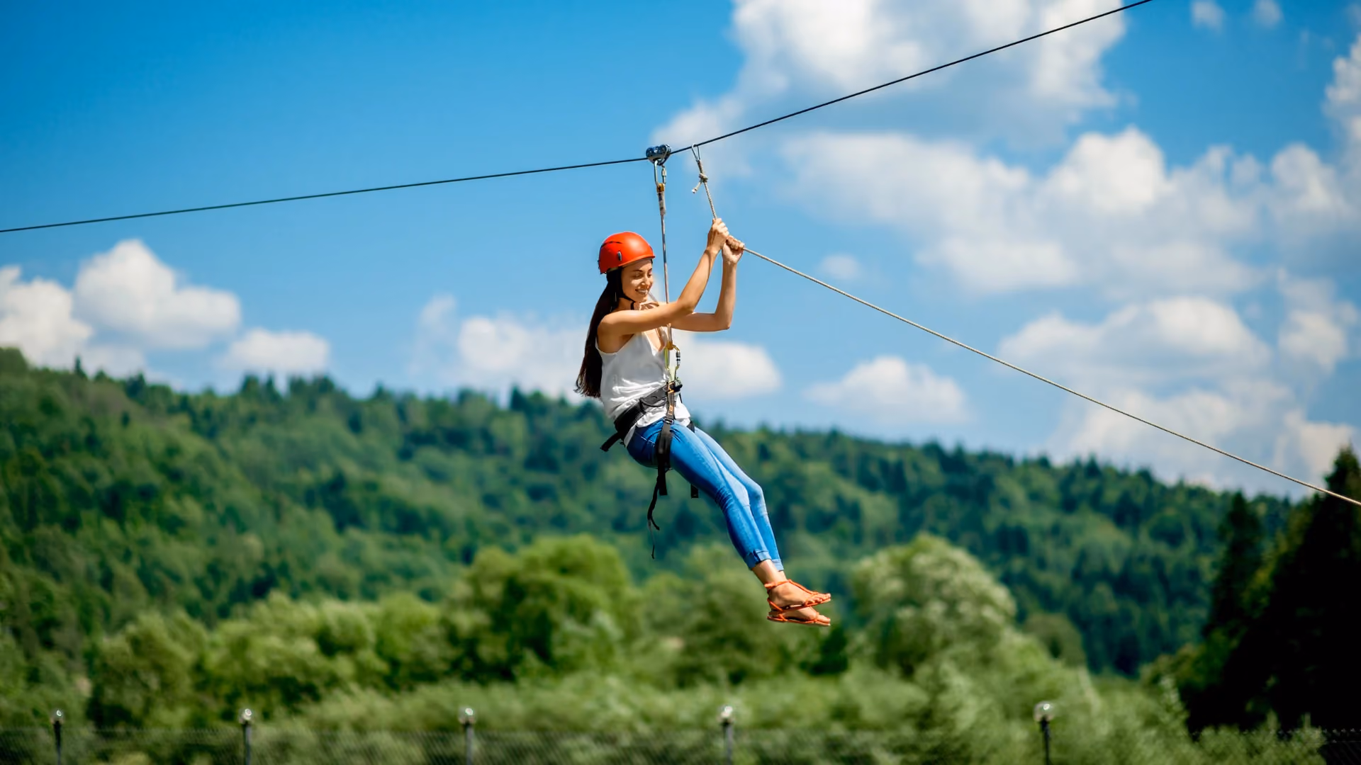 Ziplining in the greenery of Phuket