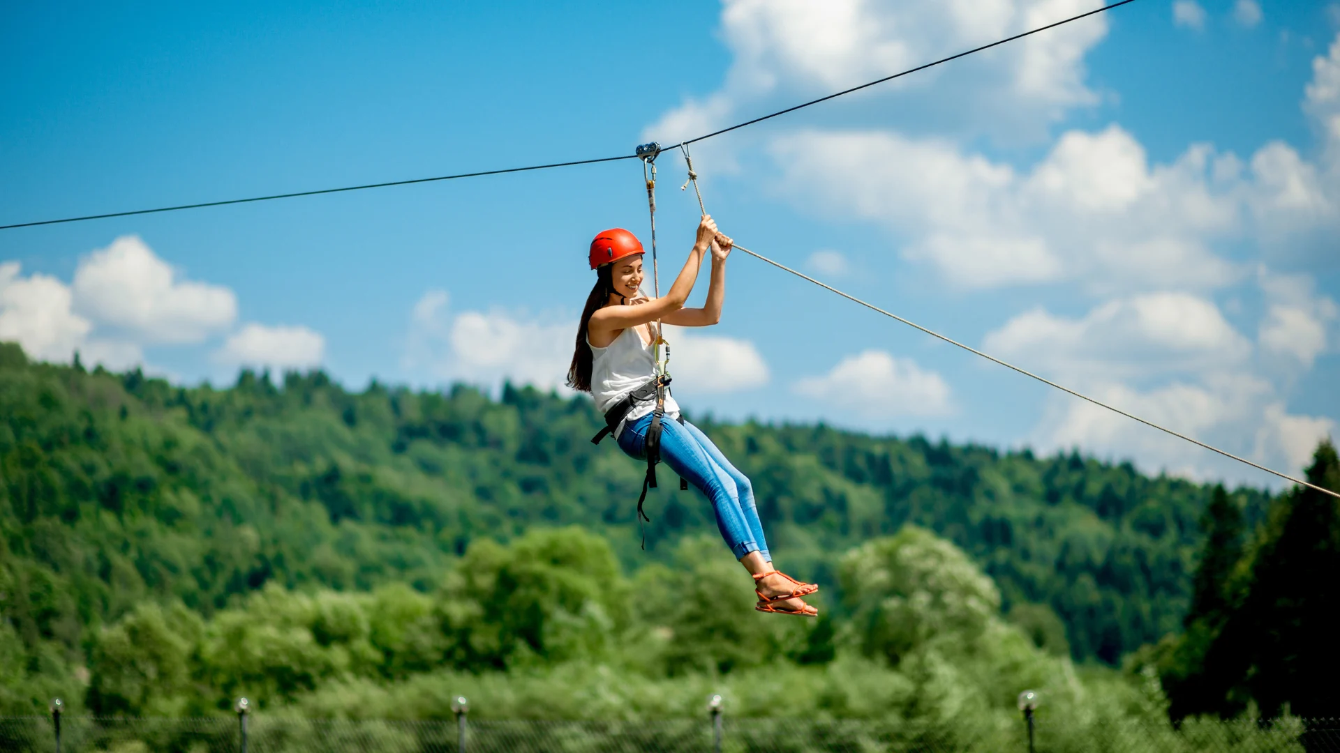 Ziplining in the greenery of Phuket
