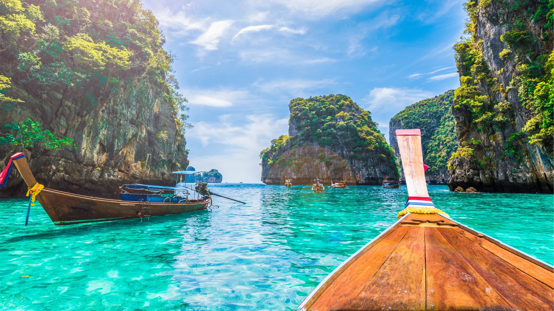 Boat heading towards Phi Phi island