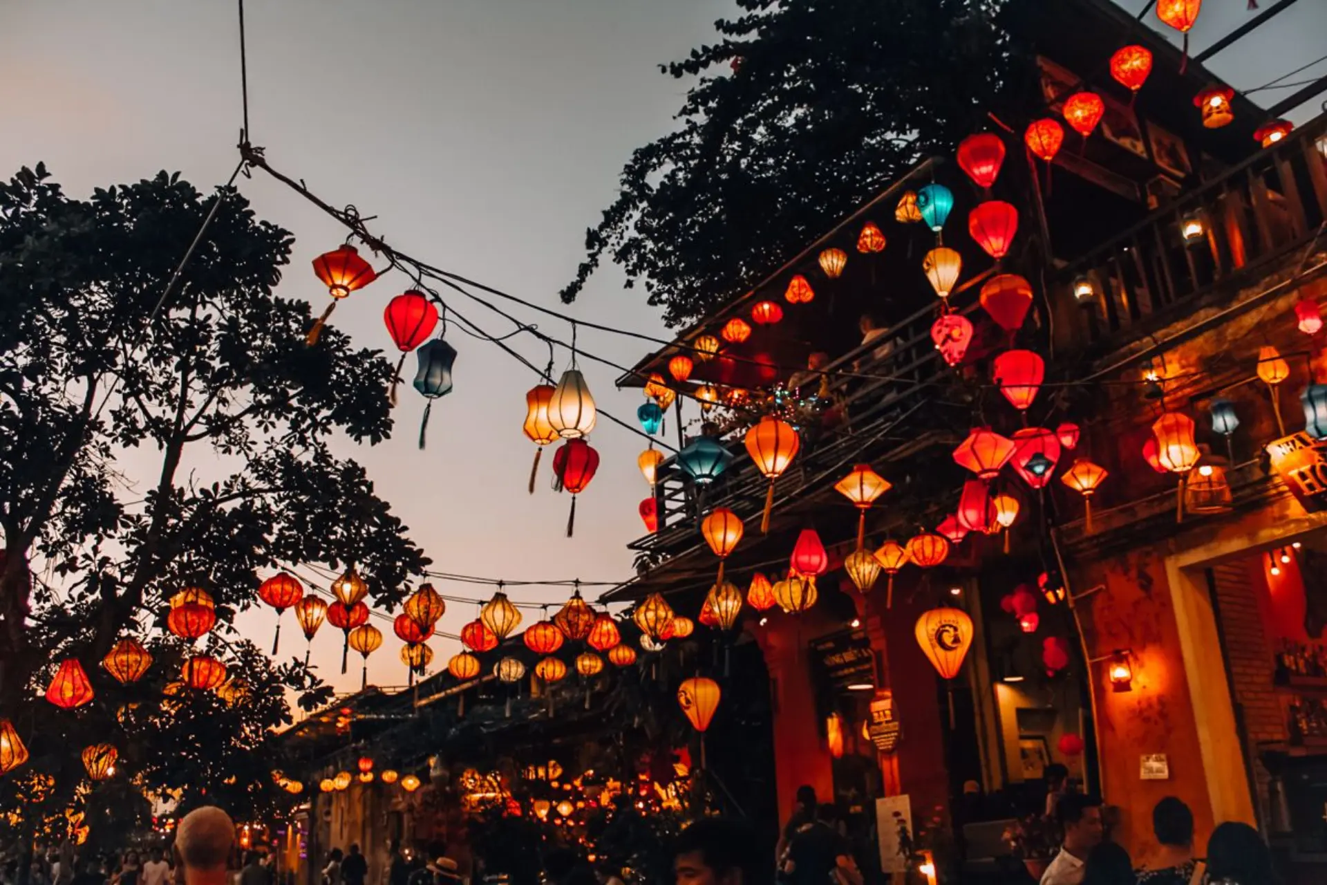 Lantern-lit streets of Hoi An