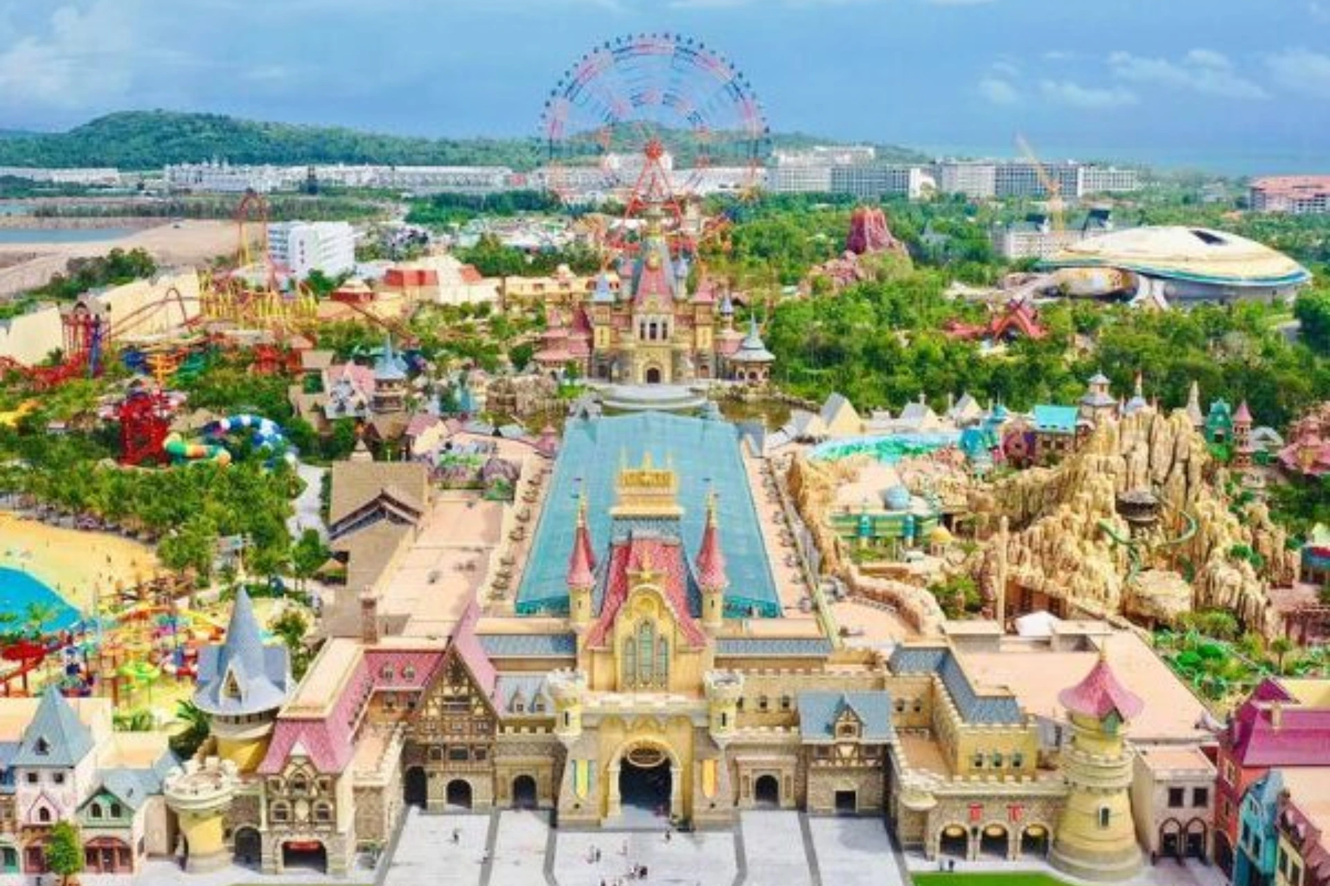 aerial view of VinWonders, Phu Quoc