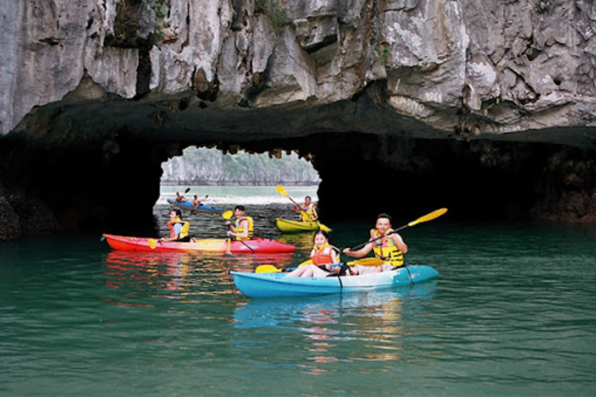 Kayaking in Halong Bay