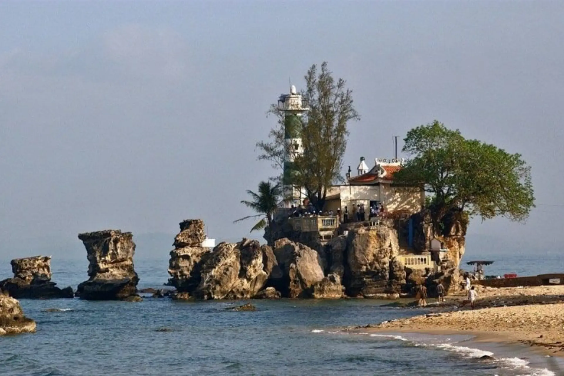 Dinh Cau Rock temple in Phu Quoc