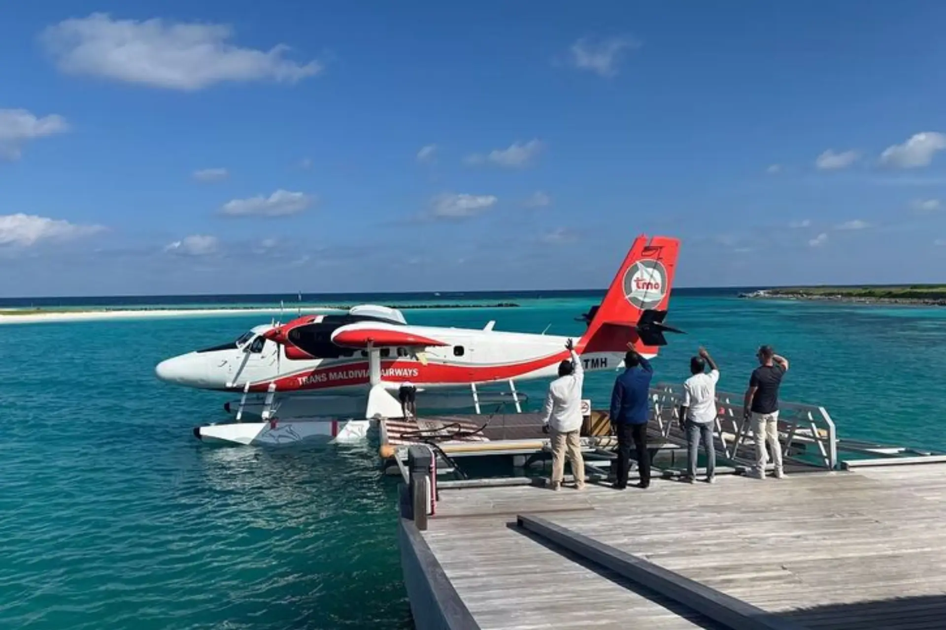 Seaplane transfer from resort to Male Airport