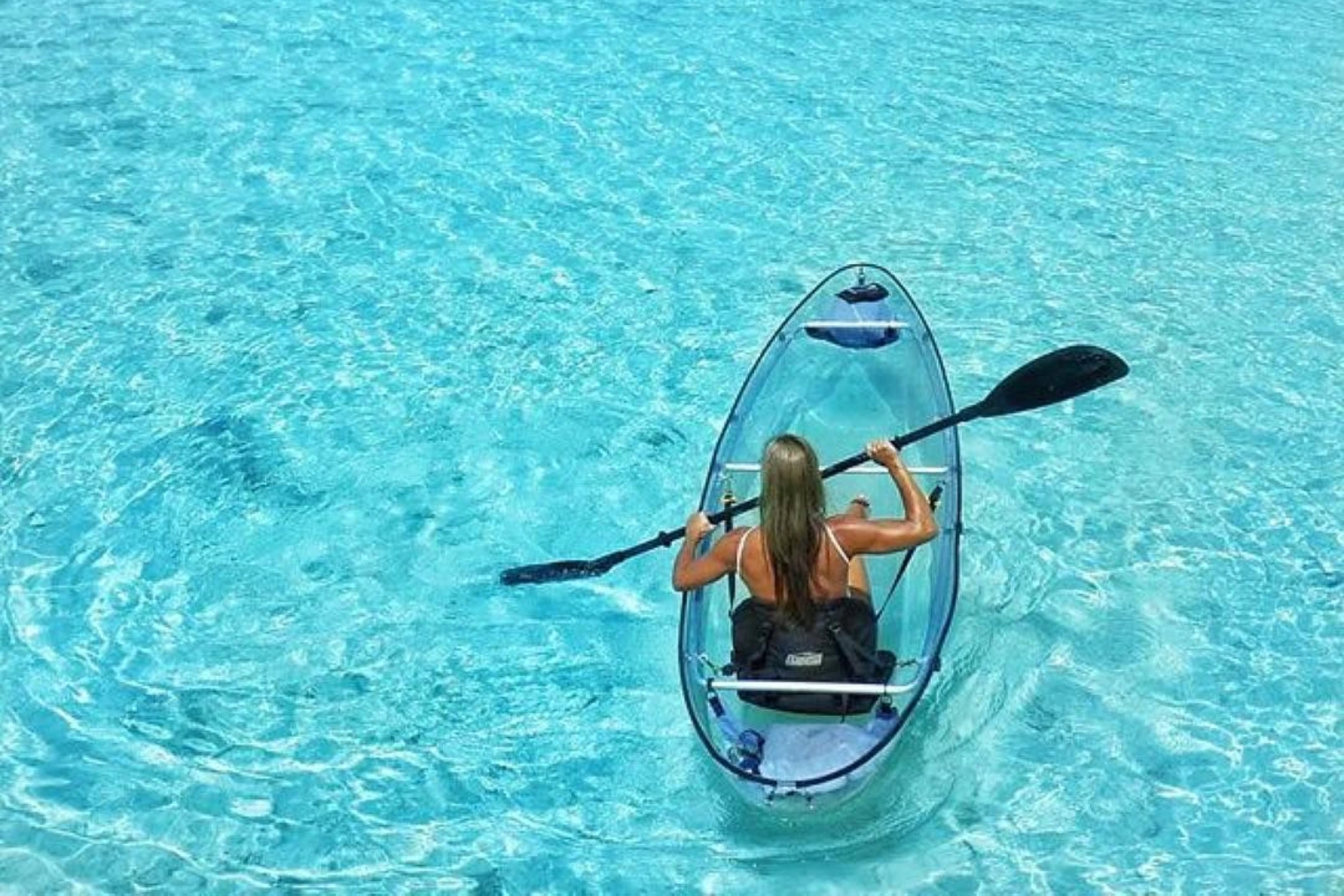 Glass Kayaking experience in Maldives