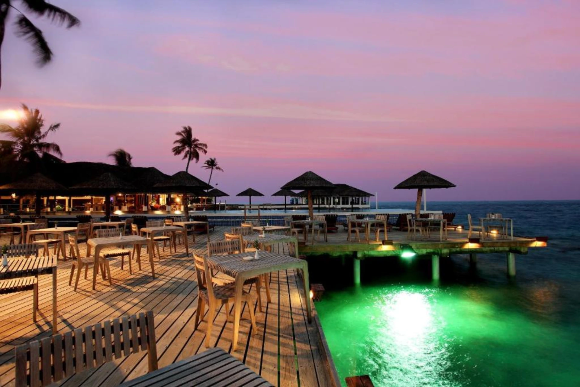 Poolside Dinner at Machchafushi island Resort