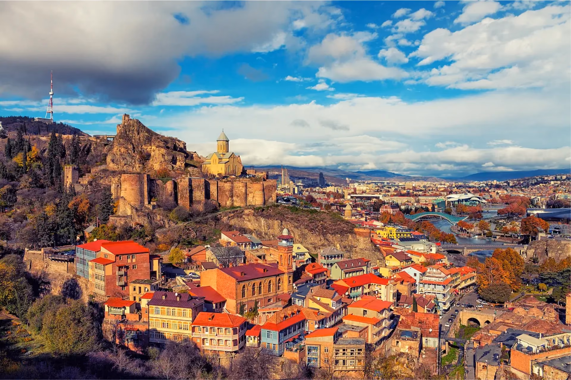 A panoramic view of Tbilisi, Georgia