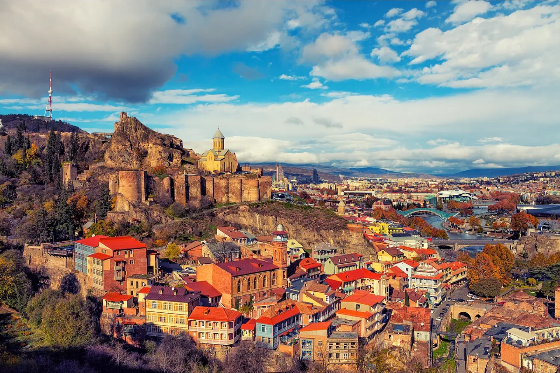 A panoramic view of Tbilisi, Georgia
