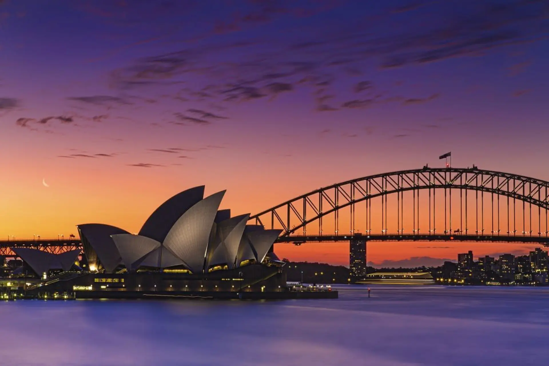 Sydney Opera House and Sydney Harbour Bridge