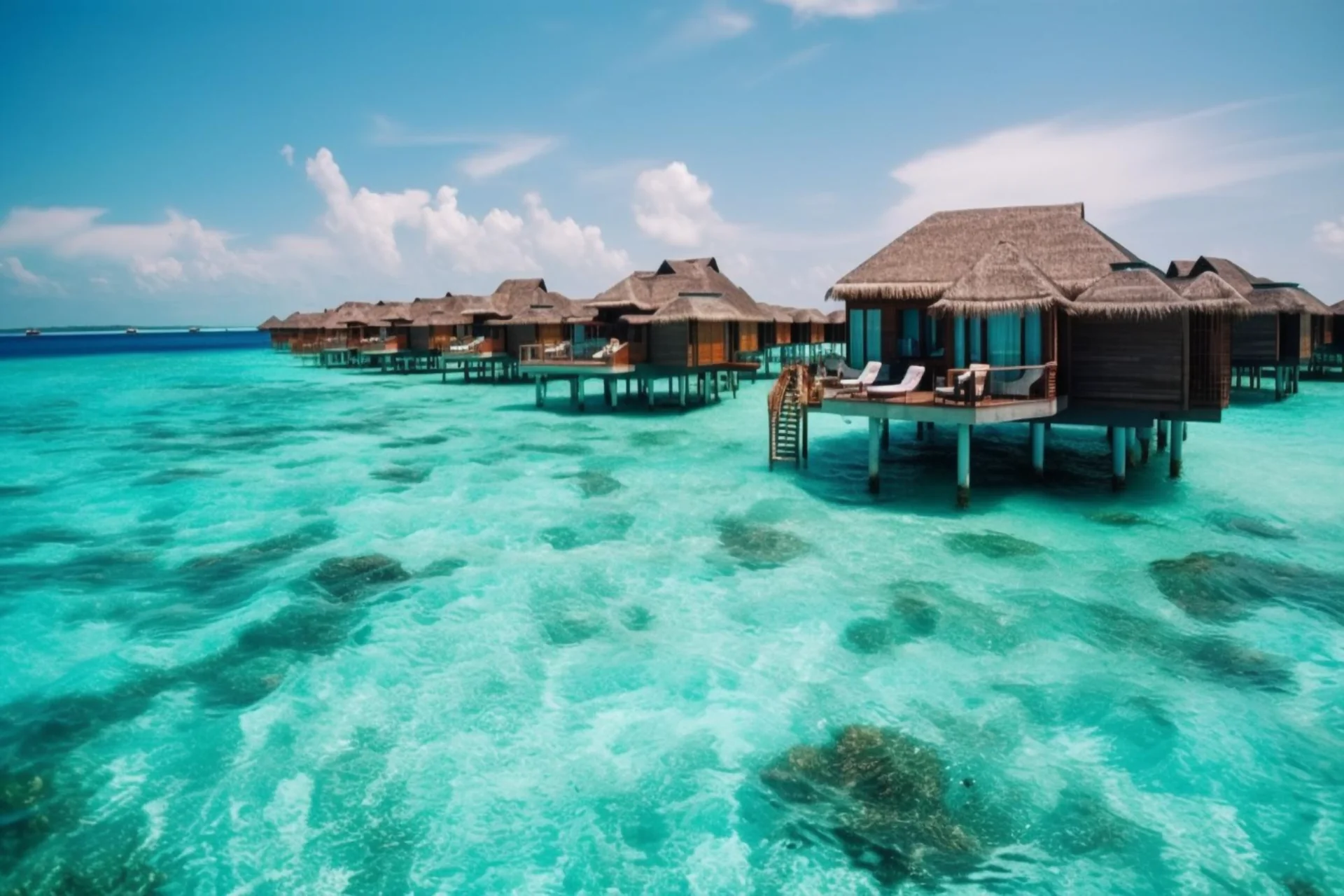 Your overwater villa, turquoise forever — the Maldives is the ultimate best country to visit in November for a 7-day couple vacation