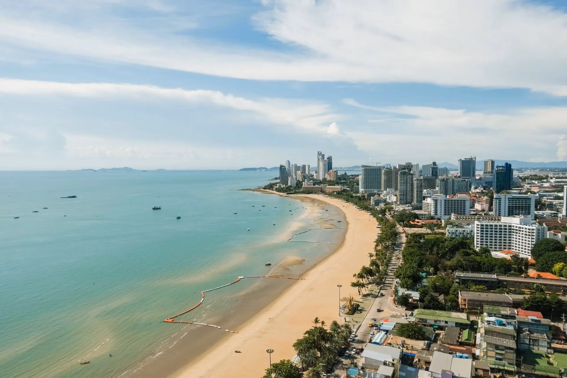 Skyline of Pattaya Beach