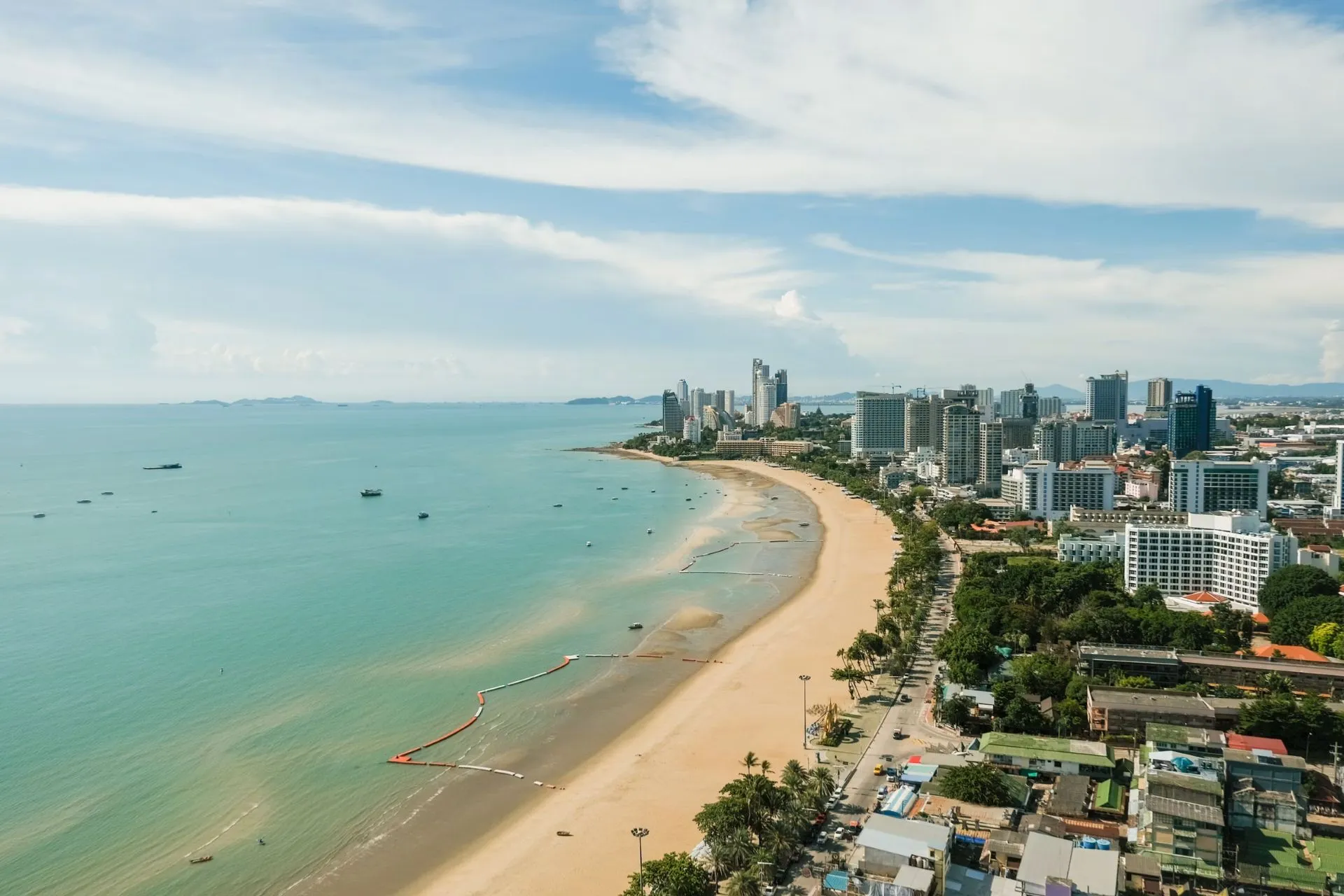 Skyline of Pattaya Beach