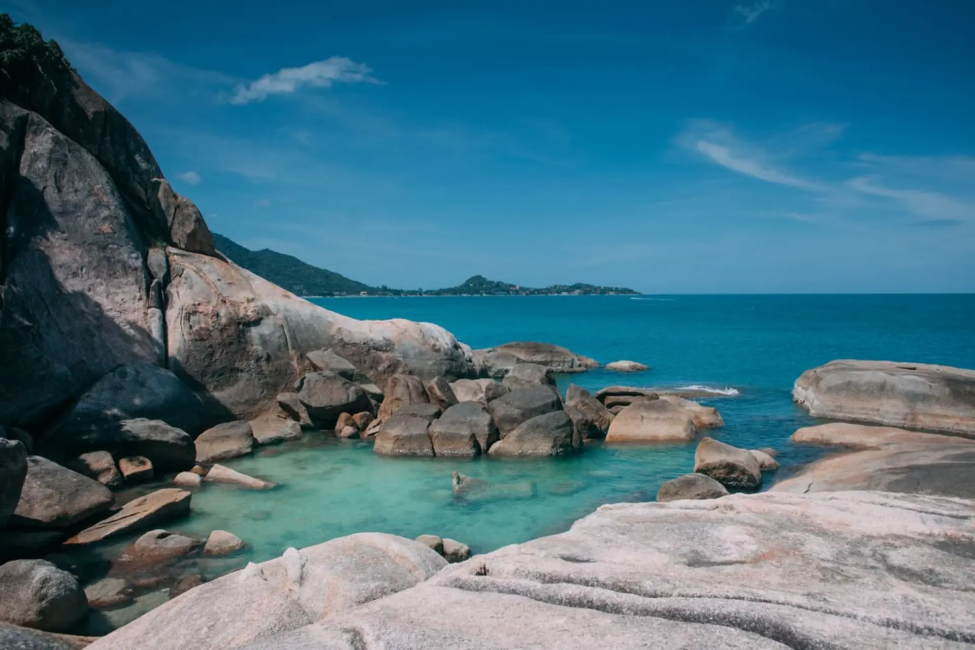 Clear weather in Thailand in October.