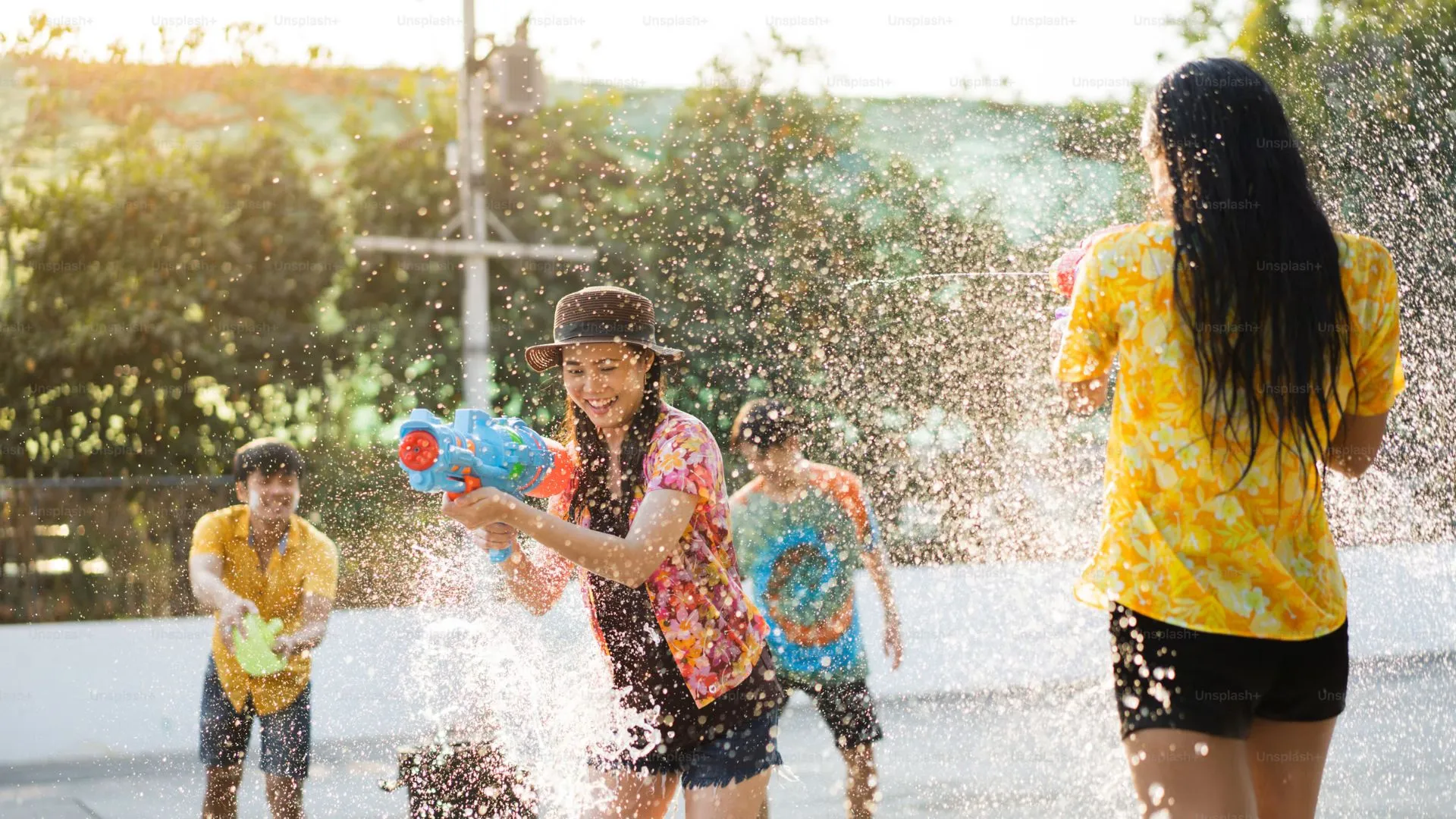 Songkran water festival Thailand