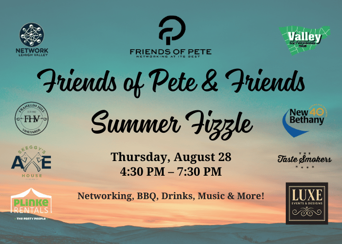 The Call to an Abundant Fall! Networking and Fundraising event. Thursday, September 19th at 4PM, located at Delta by Marriott Hotel Allentown Lehigh Valley. 7736 Adrienne Dr. Breinigsville, PA 18031