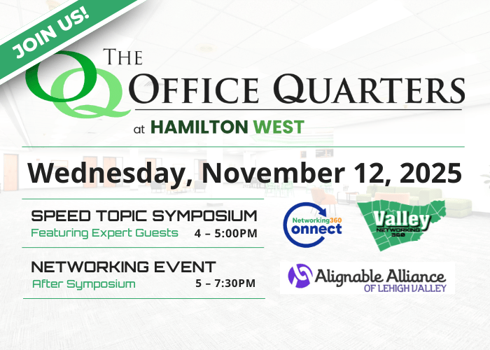 The Call to an Abundant Fall! Networking and Fundraising event. Thursday, September 19th at 4PM, located at Delta by Marriott Hotel Allentown Lehigh Valley. 7736 Adrienne Dr. Breinigsville, PA 18031