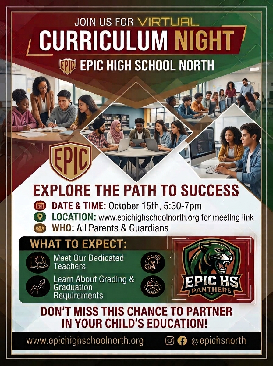 Curriculum Night flyer