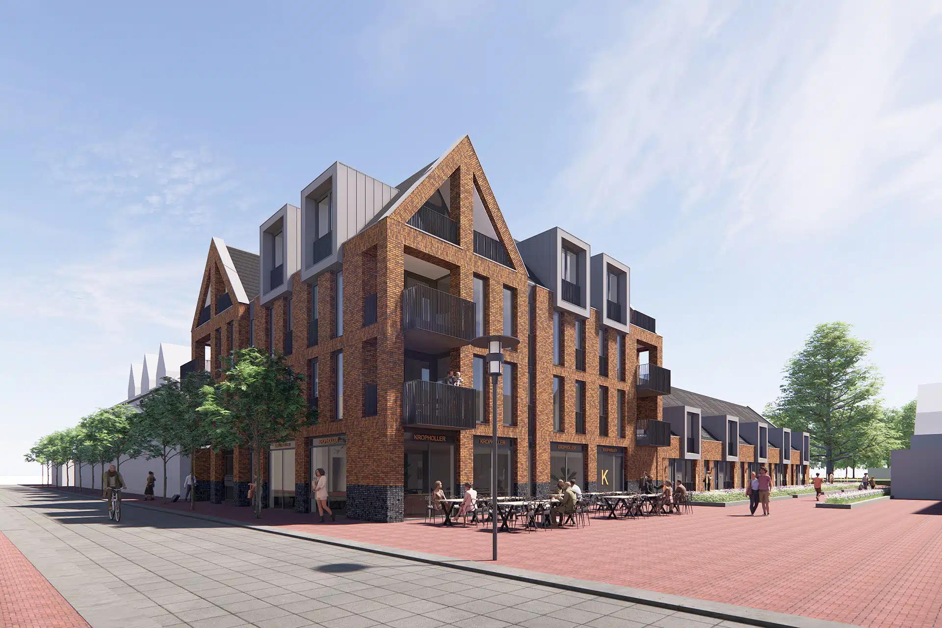 Lederhuis Waalwijk – 19 woningen en commerciële ruimte