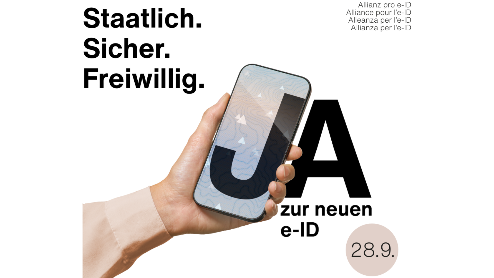 Jetzt die digitale Chance nutzen – JA zur e-ID  