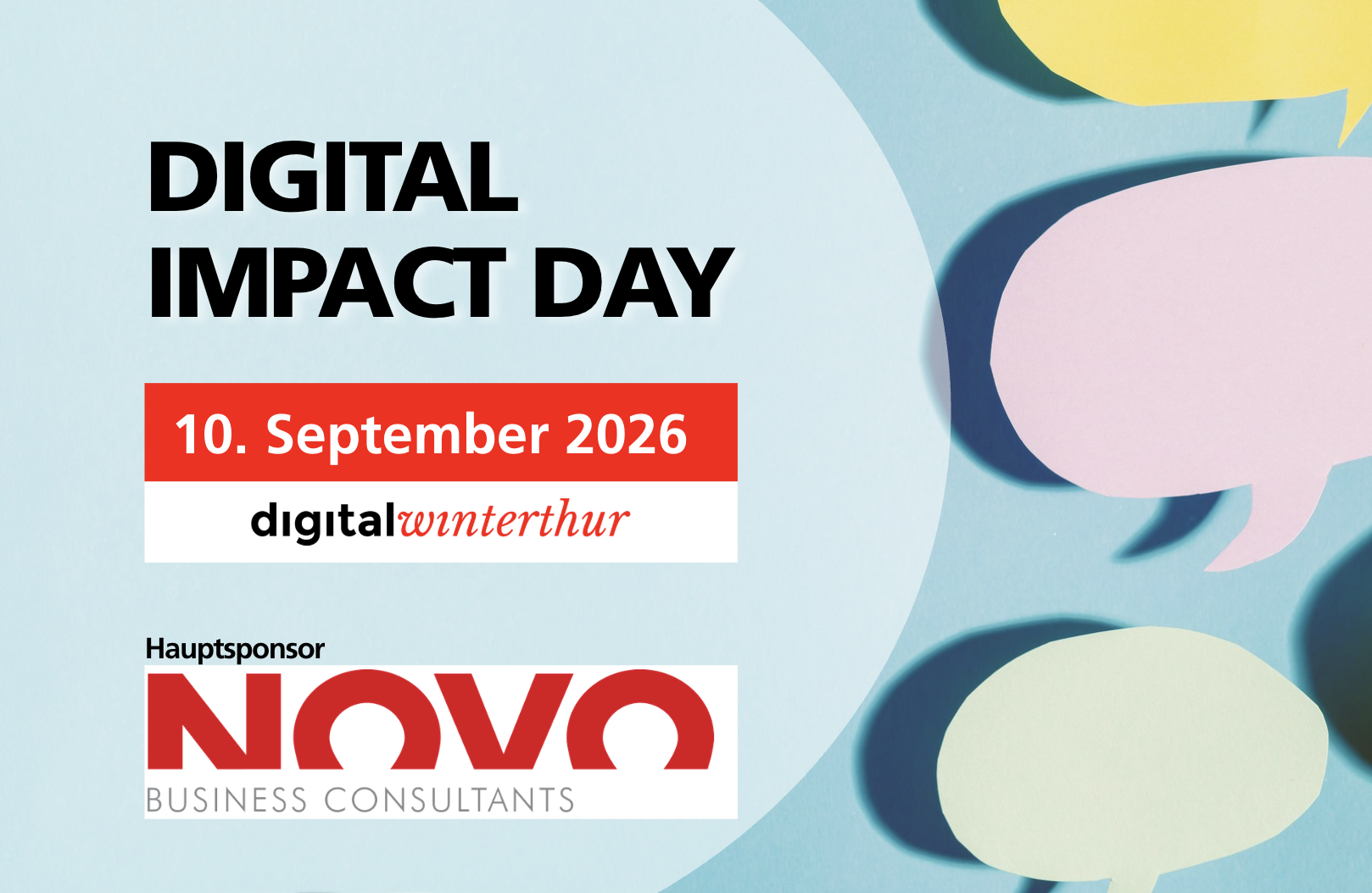 Novo Business Consultants - Hauptsponsor am Digital Impact Day
