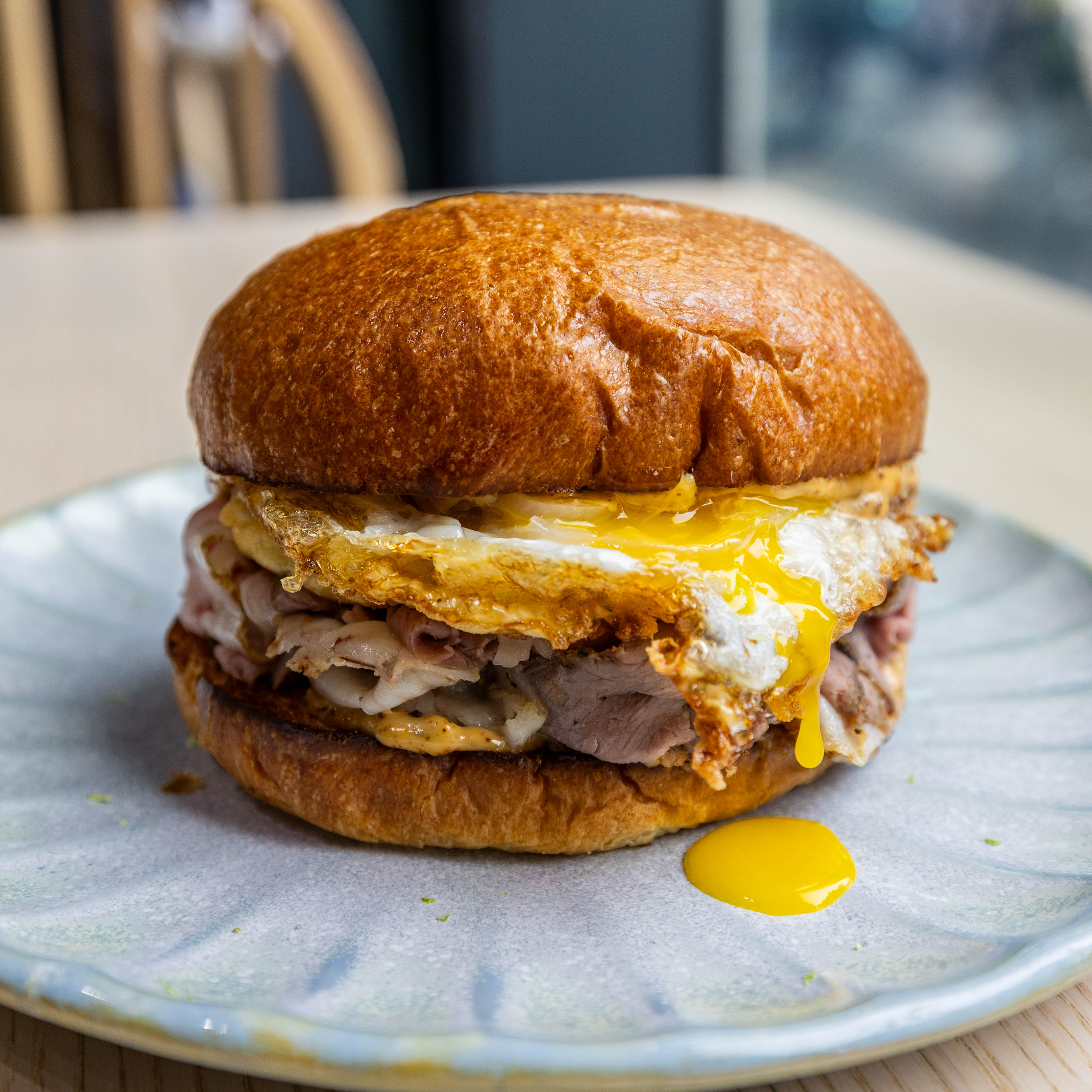 Steak & Egg Sando at Alma + Gil