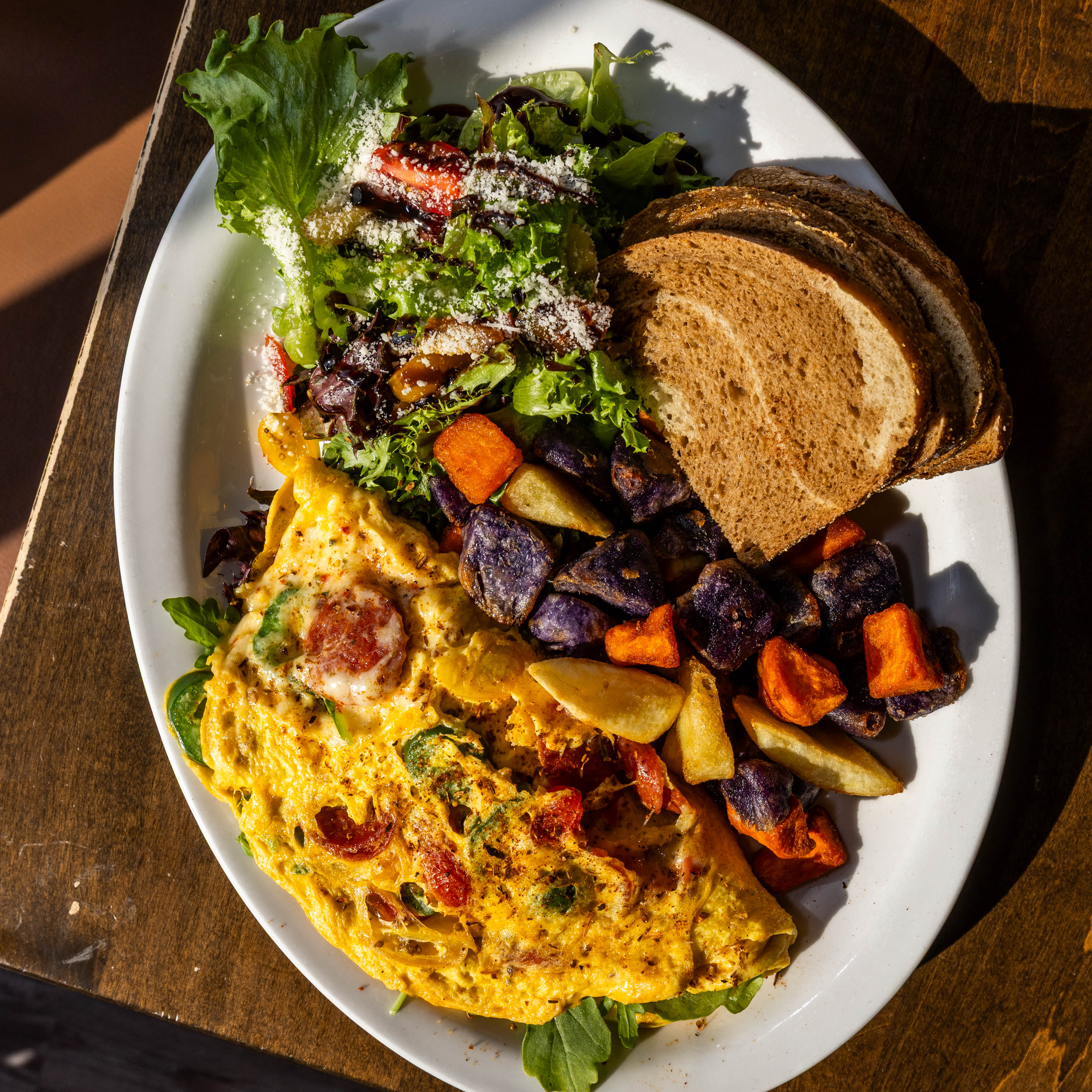 Spicy Pepperoni Omelette at Ramona's Kitchen