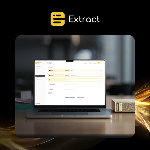 Graphic highlighting the product Extract