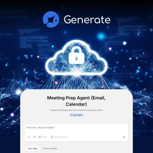 Graphic highlighting the product Generate