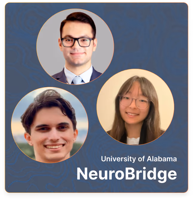 The three winners of the mission:brain hackathon from 2024