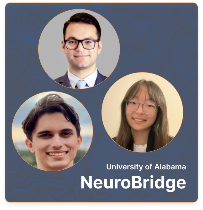 The three winners of the mission:brain hackathon from 2024