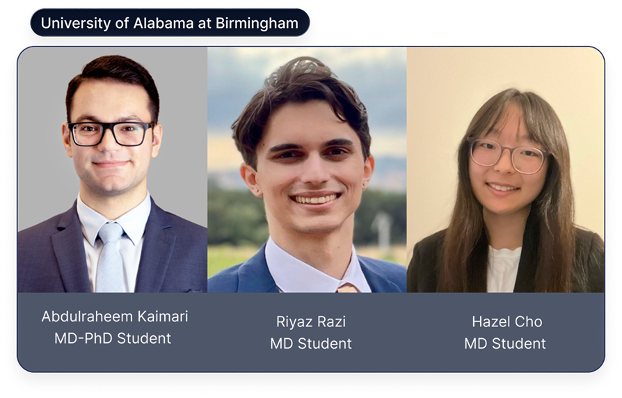The three winners of the mission:brain hackathon from 2024