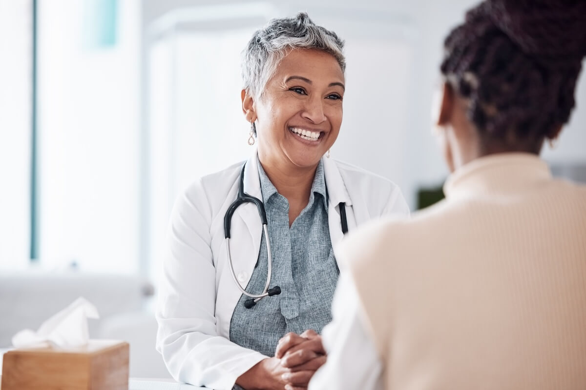 doctor talking to patient