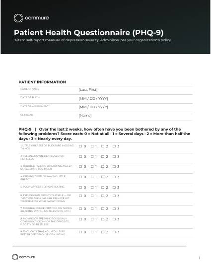 patient health questionnaire