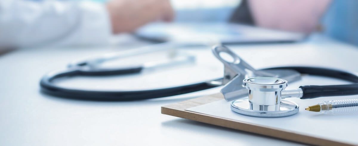 clipboard and stethescope