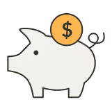Piggy bank icon