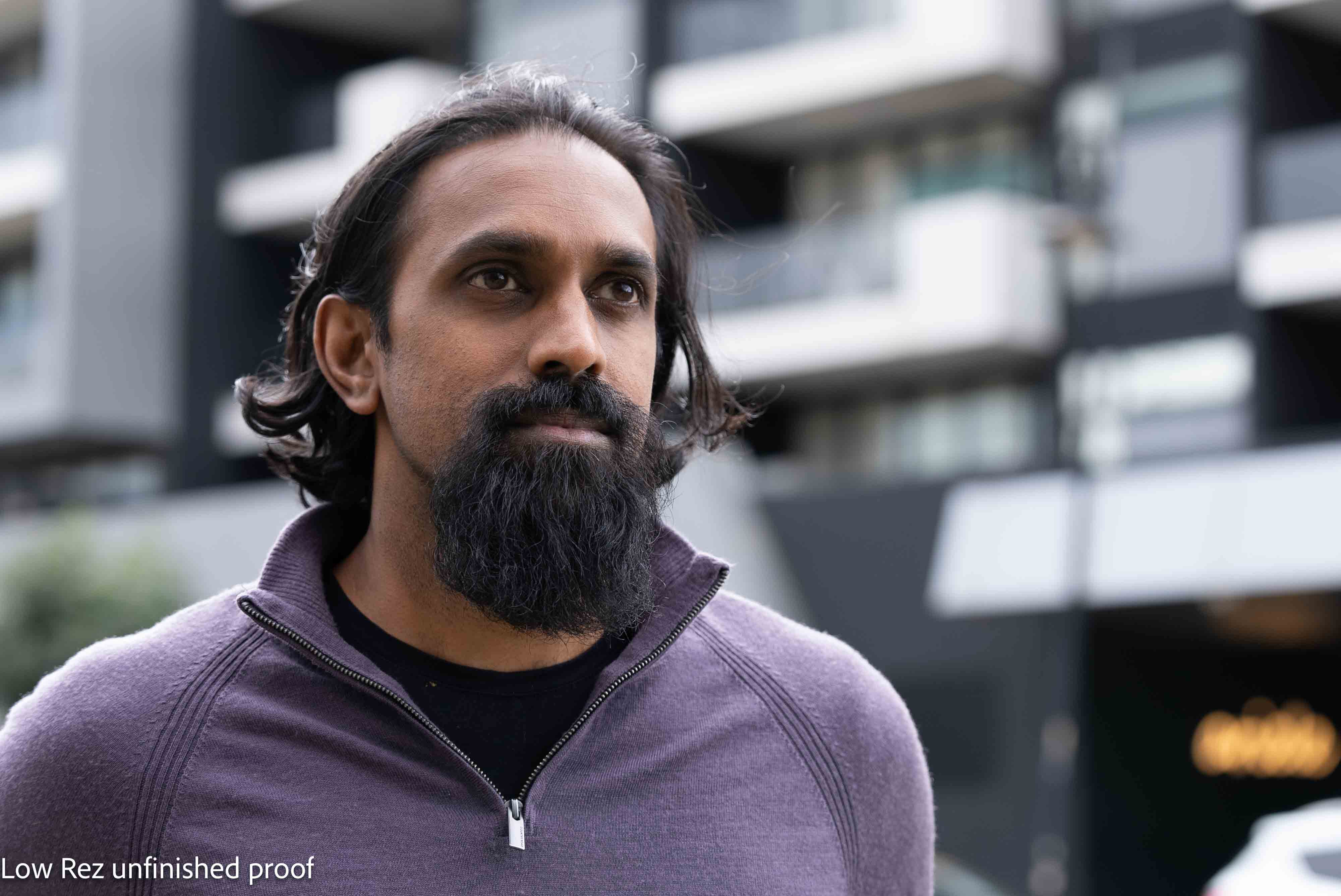 Shane Gunaratnam in his stoic finest, looking out to save the world, one ridiculous NDIS business at a time.