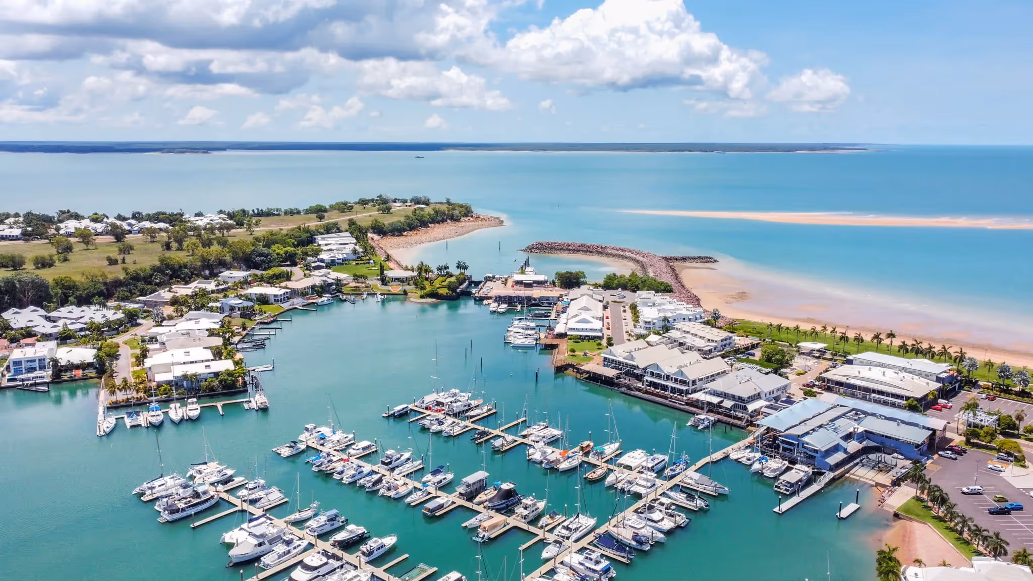 Ariel view of Darwin Harbour