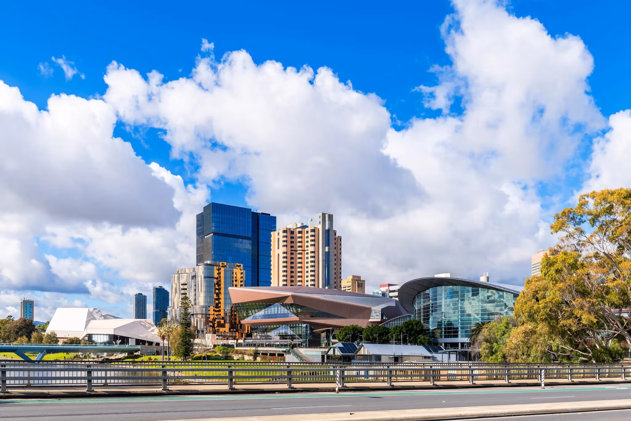 Adelaide skyline during the day.