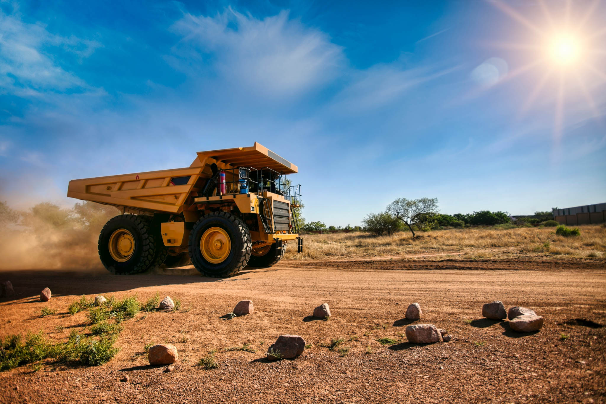 Mining hauling vehicle at a mine in Australia