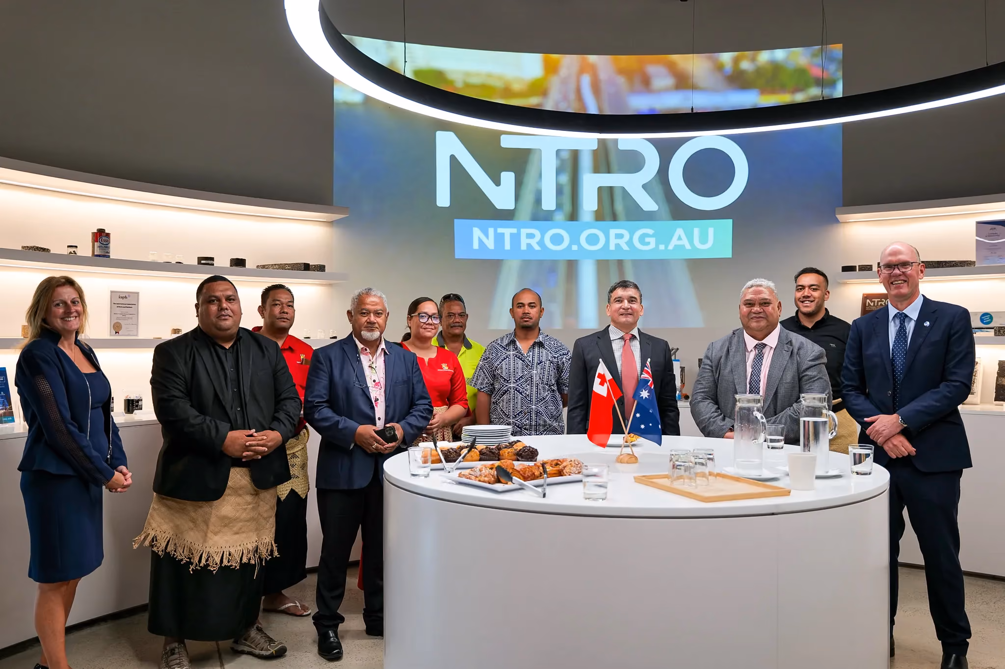 Officials from Tonga's Ministry of Infrastructure meet with NTRO in Melbourne