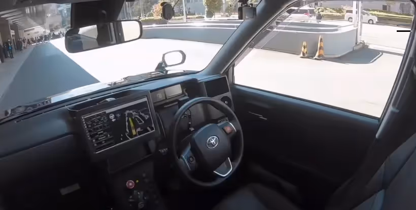 Interior of a TIER IV driverless car