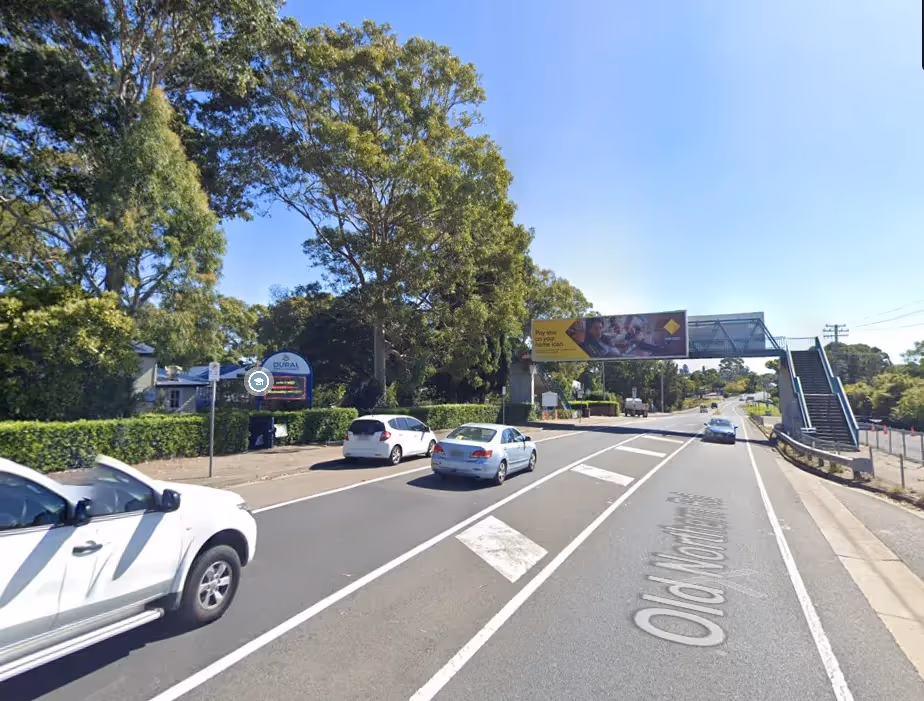 Road near Dural Public School, NSW