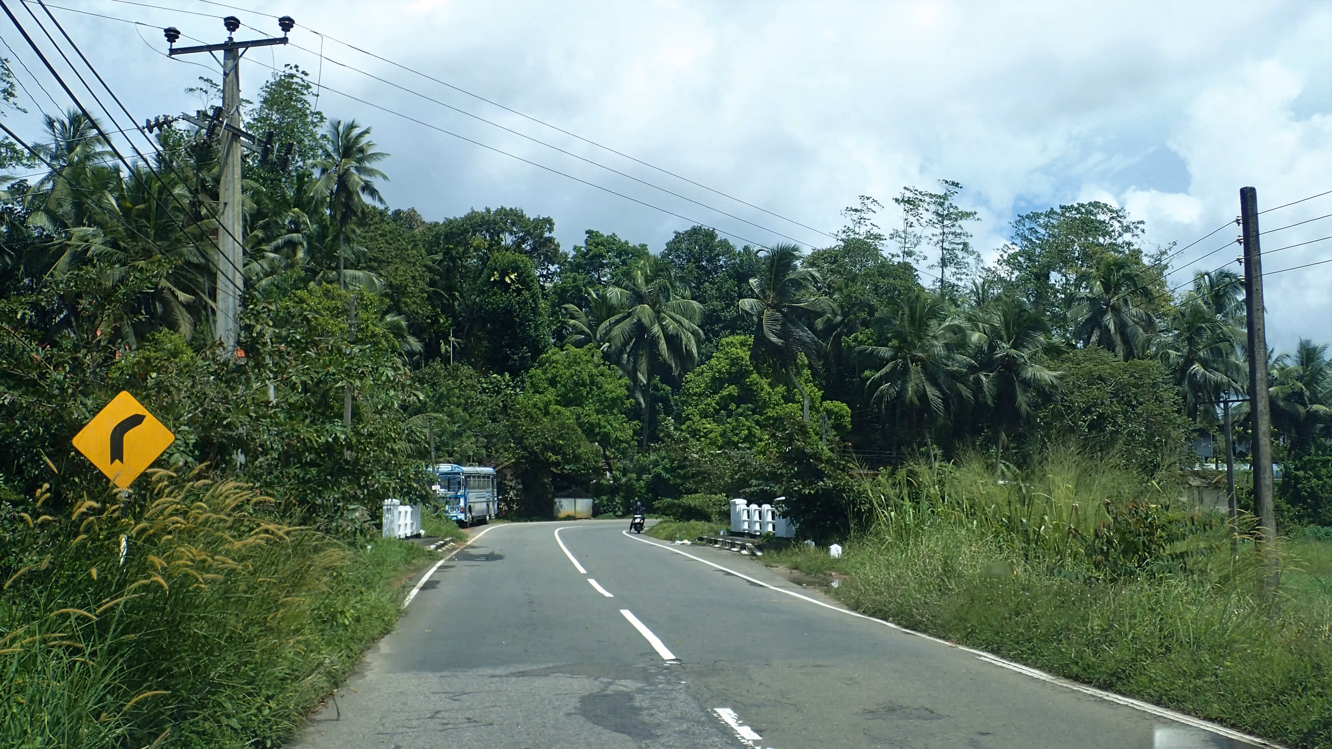 Sealed road in Sri Lanka