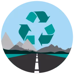 Circular recycling logo